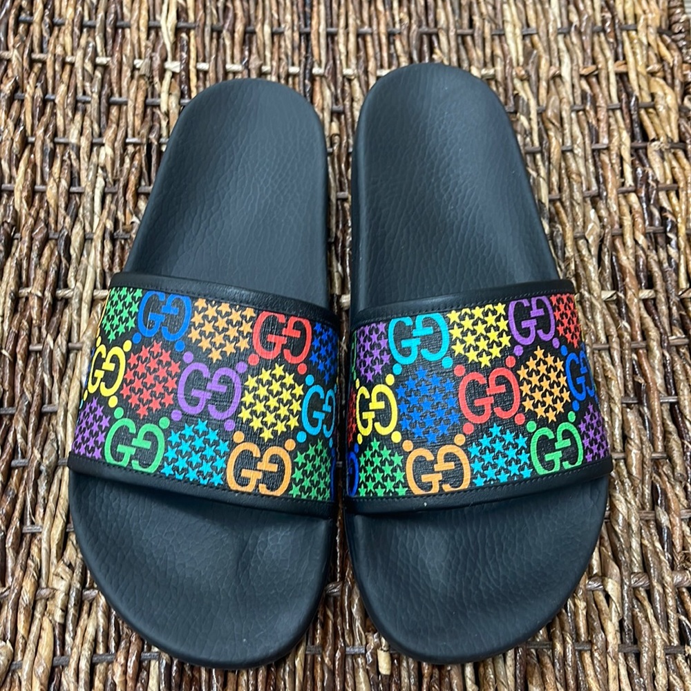 Mens Gucci Psychedelic Slides size 11